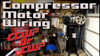 Compressor Motor Wiring For Clockwise Or Counter Clockwise Rotation
