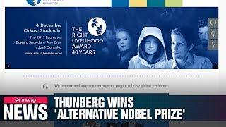 Greta Thunberg named winner of 'alternative Nobel Prize'