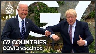 What are G7 countries promising on COVID vaccines?