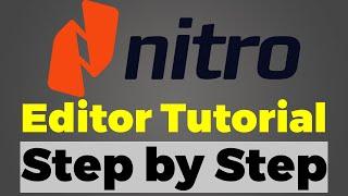 Nitro Pro: Editing Text | Nitro Editor tutorial in Hindi | How to Edit PDF in Nitro Official |