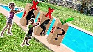 DONT Push the Wrong MYSTERY BOX into the Water(With a TWIST) | Jancy Family