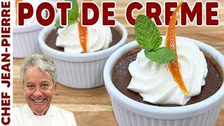 Traditional Chocolate Custard (Pot De Creme) | Chef Jean-Pierre