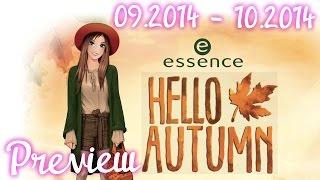 essence "Hello Autumn" Trend Edition September - Oktober 2014 - Preview - Drogerie News