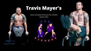 Travis Mayer's Heavy Handstand Reverse Fran Granite Games 2022 | USA Fitness