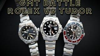 ROLEX vs TUDOR GMT Battle Rolex Explorer II 42mm vs Tudor Black Bay Pro & Black Bay GMT Pepsi