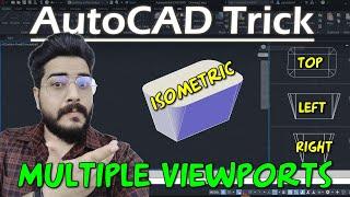 AutoCAD Tricks || Multiple Viewports in AutoCAD [AutoCAD Hack]