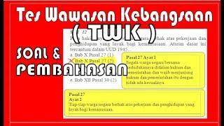 Soal dan Pembahasan Tes Wawasan Kebangsaan TES TWK CPNS