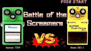 Ibanez TS9 Tube Screamer vs Boss SD-1 Super Overdrive - Battle of the Screamers