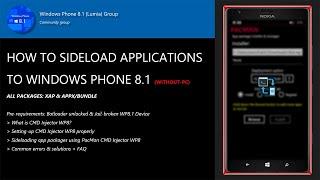 How to sideload applications to Windows Phone 8 1 WITHOUT PC