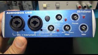 PreSonus Audiobox USB soundcard diagnosis (killed by a tube preamp)