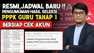 INFO PENGUMUMAN HASIL SELEKSI PPPK GURU TAHAP 1 ‼️