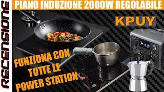 my portable induction hob KPUY 2000 Watt REVIEW with all power stations