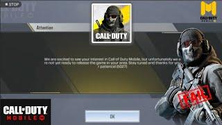 Fix We are Excited To See Your Interest Problem in Call of Duty Mobile | Not available in your area