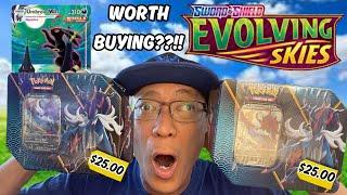 Evolving Skies Pokemon Card Hunting in the Studio! Opening 2x Hisuian Samurott Divergent Powers!