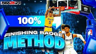 BEST FINISHING BADGE METHOD ON NBA2K24! MAXED OUT BADGES QUICKLY! BEST FINISHING BADGES!