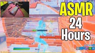 [24 HOUR] Satisfying LoFi Chill Keyboard + Mouse Sounds Fortnite  Gameplay ASMR