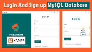 JAVA - How To Create Login And Register Form With MySQL Database In Java NetBeans