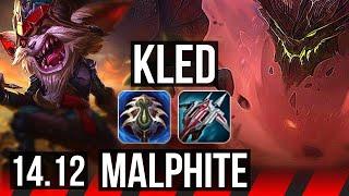 KLED vs MALPHITE (TOP) | Rank 3 Kled, 6 solo kills, 13/4/7 | EUNE Grandmaster | 14.12