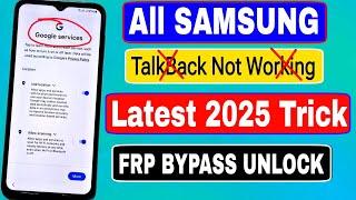 No Talkback - No *#0*#Samsung FRP Bypass New Method 2025Latest Security Android 11-12-13-14 Update