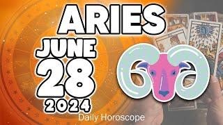 𝐀𝐫𝐢𝐞𝐬   𝐈𝐍𝐂𝐑𝐄𝐃𝐈𝐁𝐋𝐄 𝐎𝐏𝐏𝐎𝐑𝐓𝐔𝐍𝐈𝐓𝐘  𝐇𝐨𝐫𝐨𝐬𝐜𝐨𝐩𝐞 𝐟𝐨𝐫 𝐭𝐨𝐝𝐚𝐲 JUNE 28 𝟐𝟎𝟐𝟒  #horoscope #new #tarot #zodiac