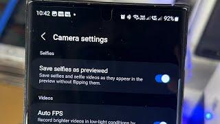 How To Change Mirror Image in Samsung Galaxy S23 Ultra! (Selfie/Front Camera)