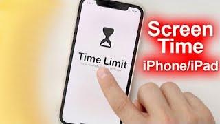 How To Limit Screen Time - iPhone & iPad Tutorial & Parental Controls