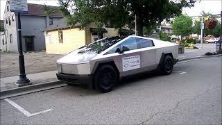 THE FIRST Tesla CYBERTRUCK I have seen PARKED in Kelowna, BC, Canada