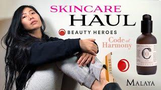 UNCENSORED SKINCARE BEAUTY HAUL // Beauty heroes Jan 2021 Reveal // CBD //Honest (Over) Reactions