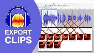 Audacity: Export split clips to multiple files (Tutorial)