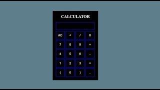 Calculator - HTML5, CSS and JavaScript | Speed Coding | With Source Code