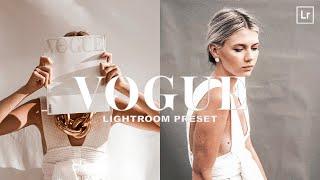 Vogue Model Minimal Rose Gold Aesthetic | Free Lightroom Preset Tutorial for Mobile and Desktop CC