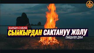 СЫЙКЫРДАН САКТАНУУ ЖОЛУ. ПАЙДАЛУУ ДУБА. (зарыл сабак). Шейх Чубак ажы