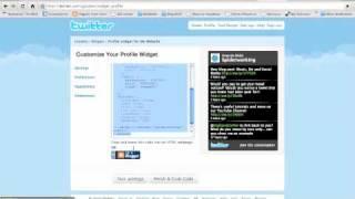 How to add a twitter stream to your website.