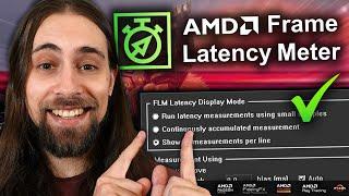 Monitor your Mouse INPUT LAG for FREE with AMD Frame Latency Meter!!