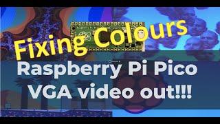 Using test_pattern to fix the colours on my Raspberry Pi Pico VGA project