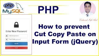 How to Prevent  Cut Copy Paste on Input Form (PHP, jQuery)