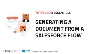 Salesforce Document Generation with Titan: Flow