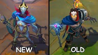 All Viktor Skins New vs Old Comparison Rework 2024 (League of Legends)