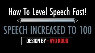 Skyrim (2024) How To Level Up Speech - Skyrim (@Ayokdub)