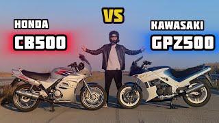 Гонка HONDA CB500 vs KAWASAKI GPZ500, невеличке закриття мотосезону