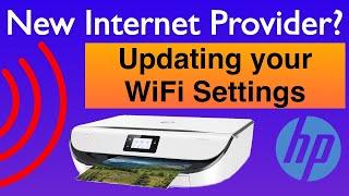 New Router or WiFi password? Changing / updating the WiFi on your HP Printer