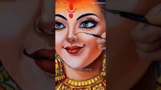 Maa Durga  Nose Ring Painting ~ #shorts #maa #durgamaa #nosering  #acrylic #painting