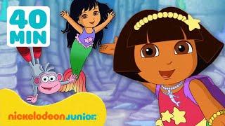 Dora the Explorer | Aventures en plongée profonde avec Dora | 40 minutes | Nickelodeon Jr. France