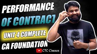 Performance of Contract Unit 4 CA Foundation I CTC Classes