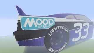 Minecraft Disney Pixar Cars Mega Build - Chuck Armstrong (Mood Springs #33) Piston Cup Racer