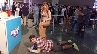 Amouranth Most Awkward & Cringe Moments at TwitchCon  (Stepping On Simps)