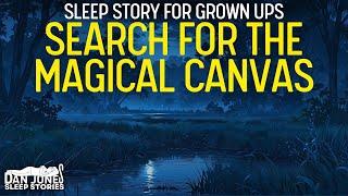 SEARCH FOR THE MAGICAL CANVAS Long Sleep Story for Grown Ups | Storytelling and Rain | Black Screen