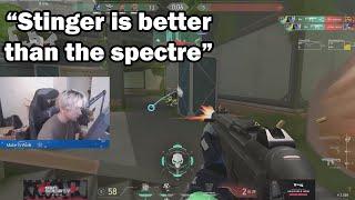 TenZ explains why STINGER is better than the spectre