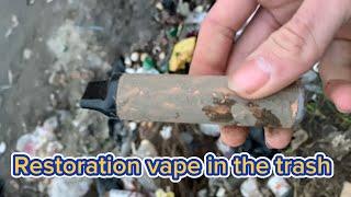 I found disposable vape in the trash and I tried to fix it #asmr #restoration