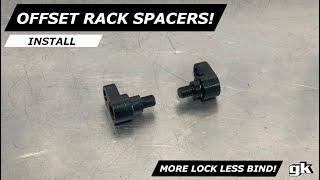 Gktech V1 4130 High Tensile Offset Steering Rack Extenders - Install